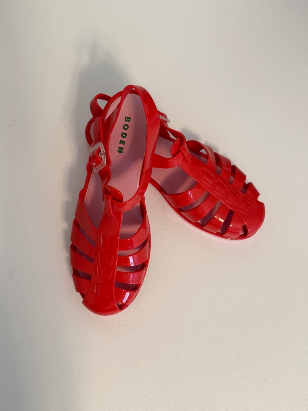 BODEN Red/Pink Jelly Fisherman Sandals | 38